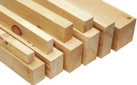 Сосновый строительный брус обрезной